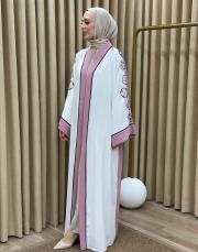pudra 2841 white corner vip abaya 7