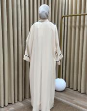 bej 2841 white corner vip abaya 6
