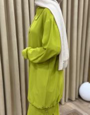 yağ yeşili 002 lysa studio relax pantolonlu takım 6