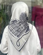 ekru 986 merwish kare eşarp 2