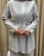 yeşil 001 lysa studio keten marin ceketli takım 5