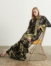 sarı 0011 lysa studio golden elbise 9