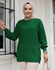 benetton 1008 lysa studio jakarlı triko tunik 2