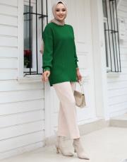 benetton 1008 lysa studio jakarlı triko tunik 3