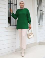 benetton 1008 lysa studio jakarlı triko tunik 4