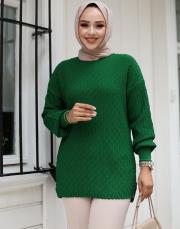 benetton 1008 lysa studio jakarlı triko tunik 5