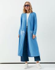 mavi 8099 lysa studio pera örme cep tüy detaylı kap 2