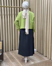 yağ yeşili 7069 lysa studio paris midi ceket 5