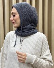 gri lysa studio triko kapşon bere