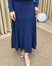 lacivert 4714 missemramiss special triko etek