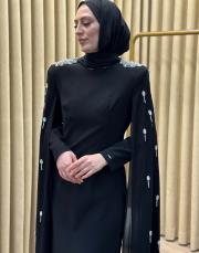 siyah 30133 senna ınfinity abiye elbise 5