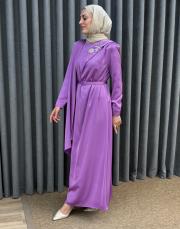 mor 30011 senna  minze abiye elbise 2