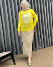 sarı 3213 selis triko tunik 3