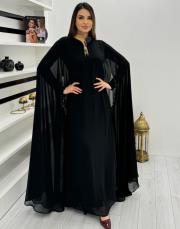 siyah 3192 white corner abiye elbise 6