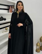 siyah 3192 white corner abiye elbise 7