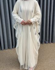 bej 2961 white corner abaya abiye 5