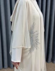 bej 2966 white corner abaya abiye 6