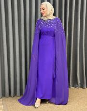 mor 2858 white corner abiye elbise