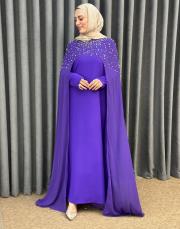 mor 2858 white corner abiye elbise 2