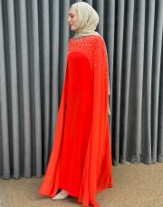 nar çiceği 2858 white corner abiye elbise 2