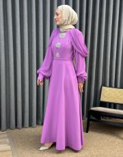 mor 30031 senna velora abiye elbise 2