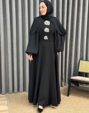 siyah 30031 senna velora abiye elbise