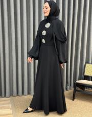 siyah 30031 senna velora abiye elbise 2
