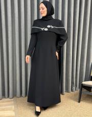 siyah 30012 senna vera abiye elbise