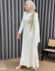 ekru 30027 senna helia elbise 2