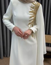 ekru 30027 senna helia elbise 5