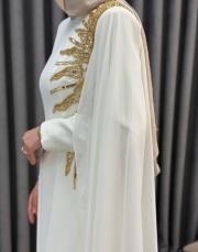 ekru 30027 senna helia elbise 6