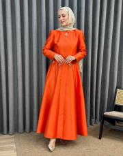 nar çiçeği 30003 senna scarlet abiye elbise