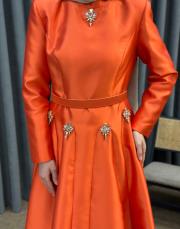 nar çiçeği 30003 senna scarlet abiye elbise 5