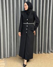 siyah 30052 senna lıana abiye elbise