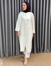 beyaz 251503 micca forall ipekce tunik kap