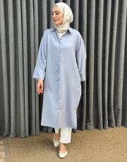 gri 251503 micca forall ipekce tunik kap