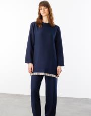 lacivert 251885 micca ipekçe ferra pantolonlu takım 7