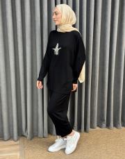 siyah 2261 aişe moda takım 2