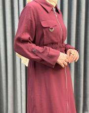 bordo 26k 2001 nuss elbise 5