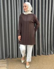 kahve 26k 907 nuss triko tunik
