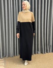 siyah 26k 508 nuss triko elbise