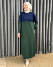 zümrüt 26k 508 nuss triko elbise