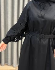 siyah 30010 senna mısty rose elbise 6