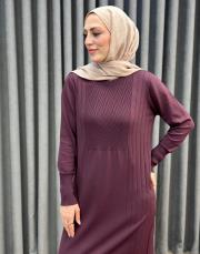 bordo 26k 509 nuss elbise 2