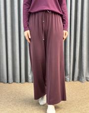 bordo sz 5622 sentez doha nervürlü pantolon