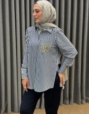 lacivert 25kc 4927 missemramiss gömlek