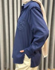 lacivert 4890 missemramiss nakışlı gömlek 5