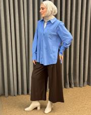 mavi 4890 missemramiss nakışlı gömlek 2