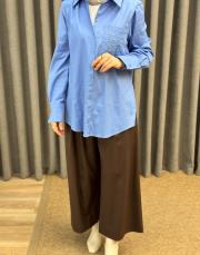 mavi 4890 missemramiss nakışlı gömlek 4