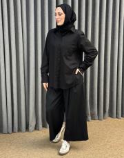 siyah 4890 missemramiss nakışlı gömlek 2